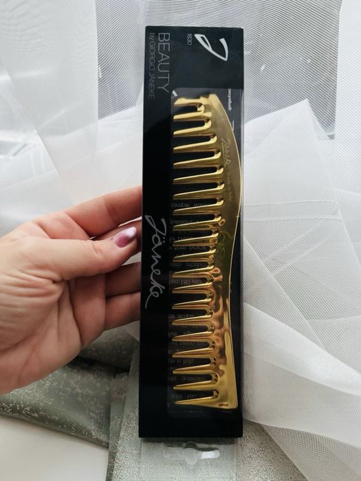 Расческа гребень Janeke золотой