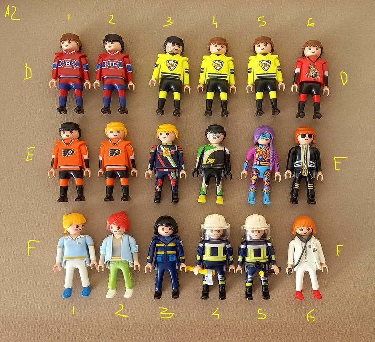 playmobil 128 figuras variadas - adultos