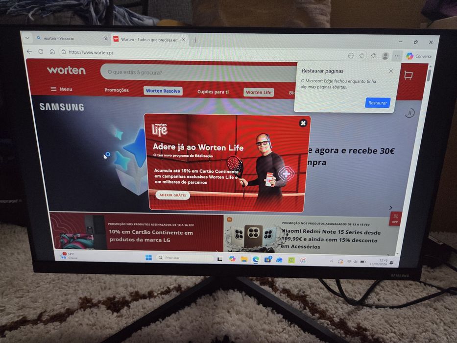 Monitor Samsung LF24T350FHRXEN full HD