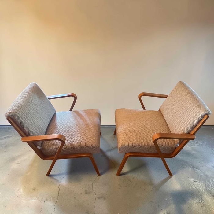 Para kultowych foteli 53693, Selman Selmanagić, Mid-Century,  Bauhaus