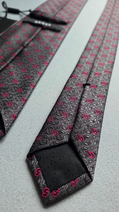 Krawat jedwabny GUCCI + karton