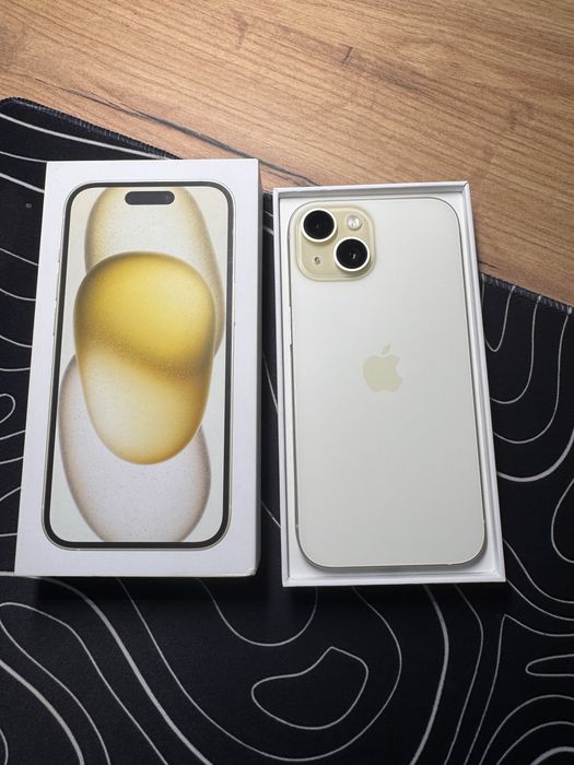 iPhone 15 128GB Yellow Neverlock,офіційний,повний комплект