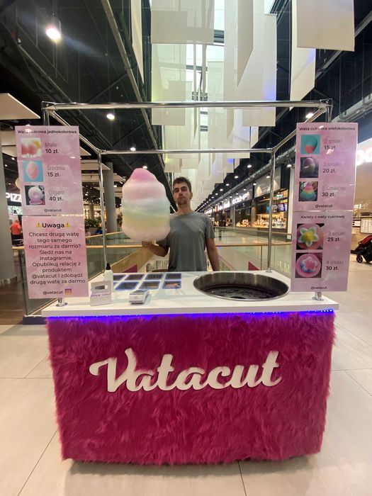 Wózek do waty cukrowej