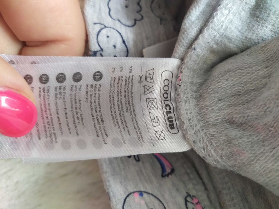 Dziewczęce spodnie legginsy długie Cool Club 74