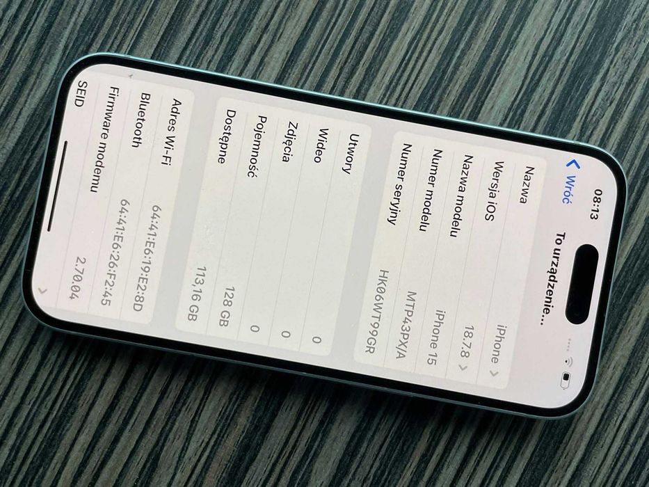 Smartfon APPLE iPhone 15 5G 128GB