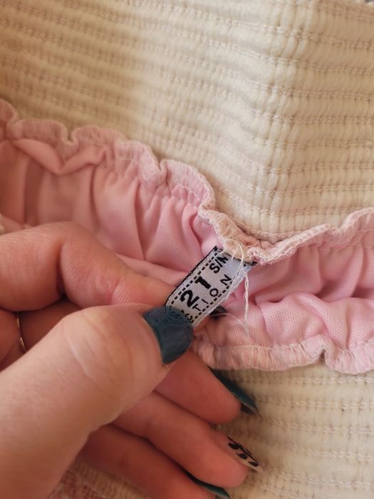 Koronkowa spódniczka pudrowy róż S/M