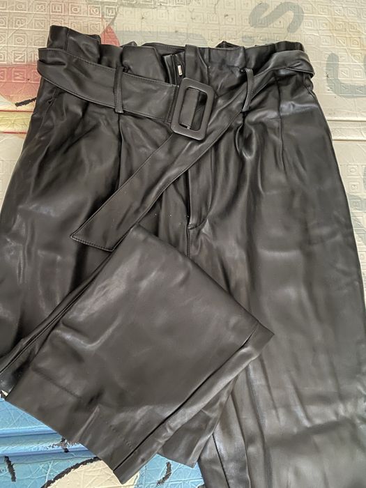 Штани шкіряні Zara, hm, трендовий