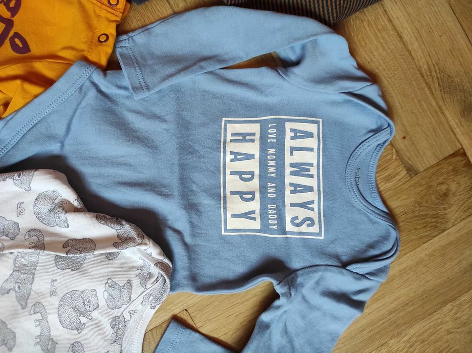 5 bodziakow z długim rękawem 74/80