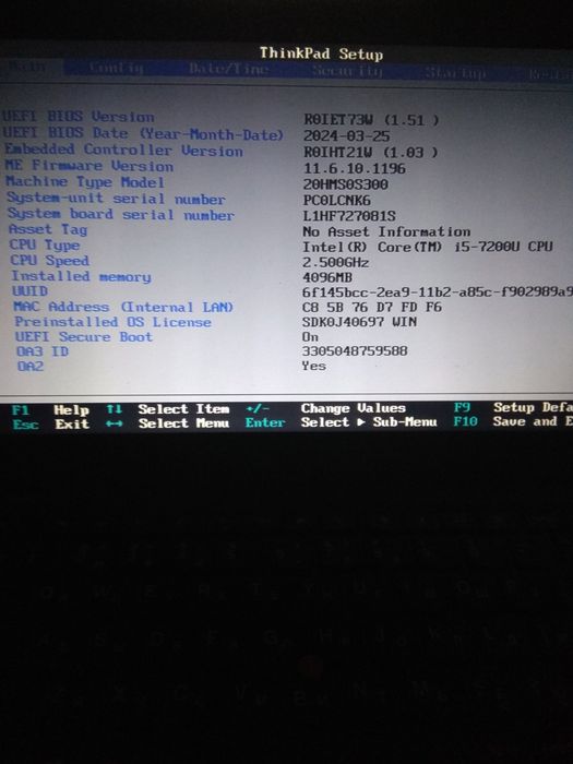 Ноутбук Lenovo x270