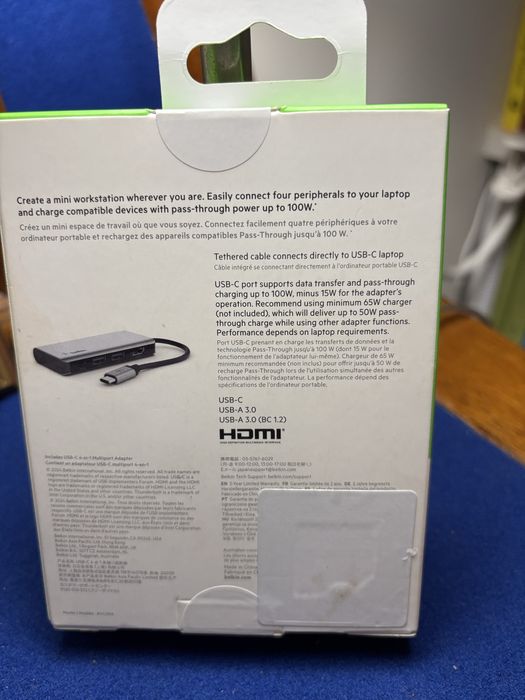 USB-C 4-in-1 Multiport Adapter BELKIN64284346416130123