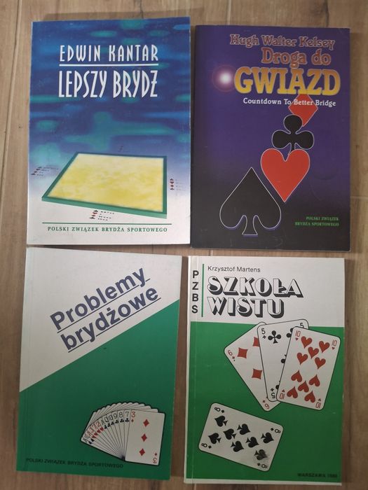 Brydż, 4 książki dla miłośników brydża.