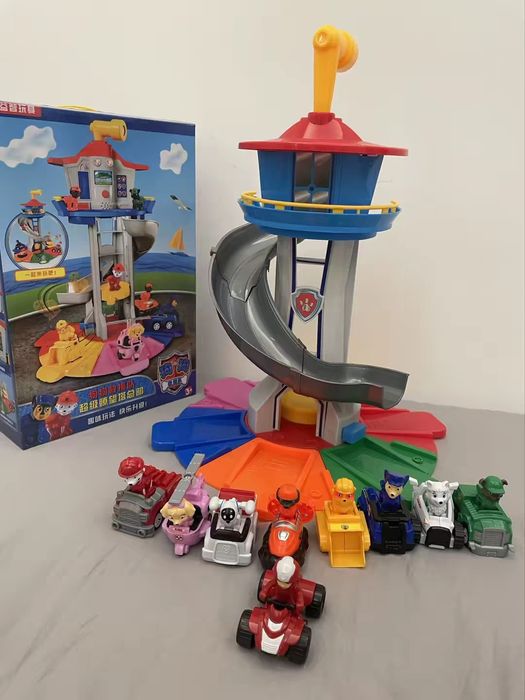 НОВИЙ МЕГА НАБІР PAW PATROL БАЗА : Вежа 52 см + 9 Машинок з УСІМА ГЕРОЯМИ + Звуковий Планшет ЩЕНЯЧИЙ ПАТРУЛЬ + Подарунок