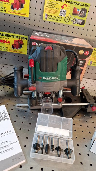 Фрезер ручний фрезерний верстат Parkside POF 1200 d3 1200 Вт