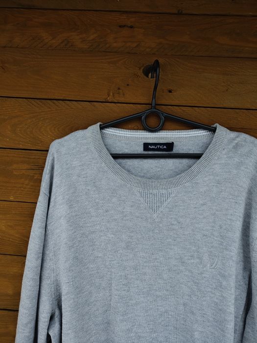 Sweter siwy męski