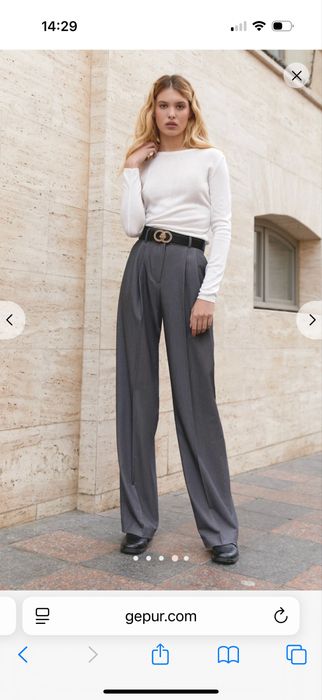 Прямі сірі штани зі стрілками, Gepur, xs