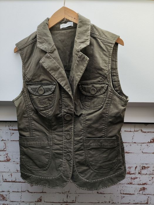 Oliwkowa khaki kamizelka Bonita 36 S