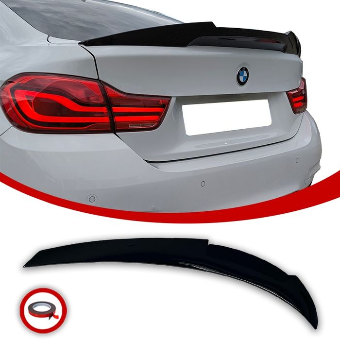 BMW F32 F36 Spoiler Lotka Dokładka Tylna M4 CS Czarny Połysk