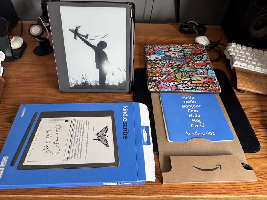 Kindle Scribe 32Gb, rysik premium, 2 x etui (bardzo dobry stan)