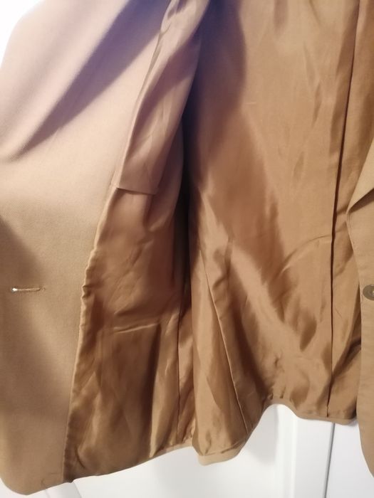 Brązowa karmelowa marynarka damska rozmiar 42