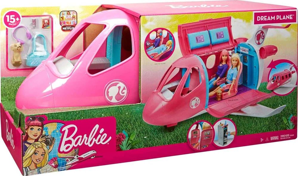 Ігровий набір Літак мрії Барбі для ляльок Barbie Dream Plane GJB33