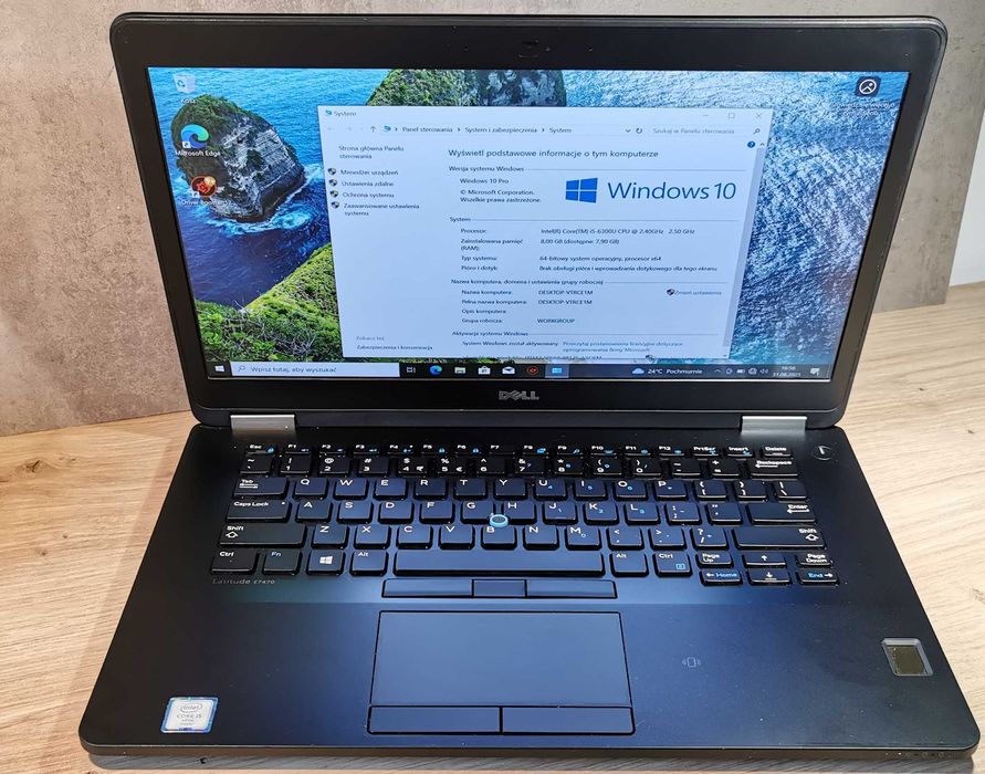 Dell Latitude E7470 Intel i5-6300u\14" FHD\8GB\256GB SSD\W10 Pro #09