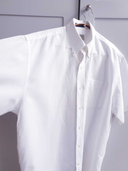 Biała koszula męska z bawełny XL