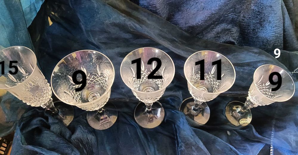 Copos  cristal boémia