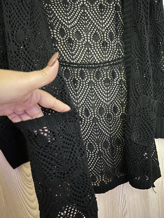 Casaco em croché ITRY preto