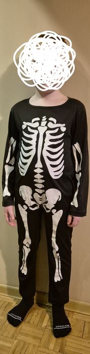 Kostium, przebranie, strój jednoczęściowy kościotrup szkielet