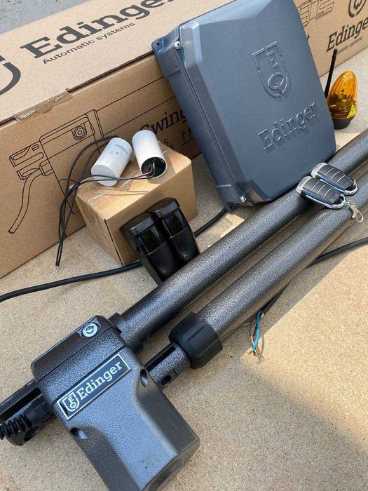 Комплект распашной автоматики для ворот, Распашные ворота, Монтаж