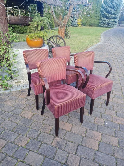 Tapicerowane Krzesło z oparciami do biurka lub Stołu- zestaw 4szt