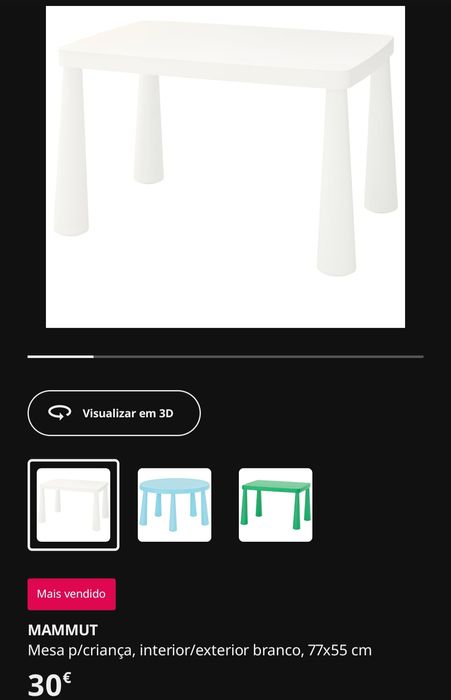 IKEA MAMMUT Table and 2 Chairs – Good Condition64553047463042123