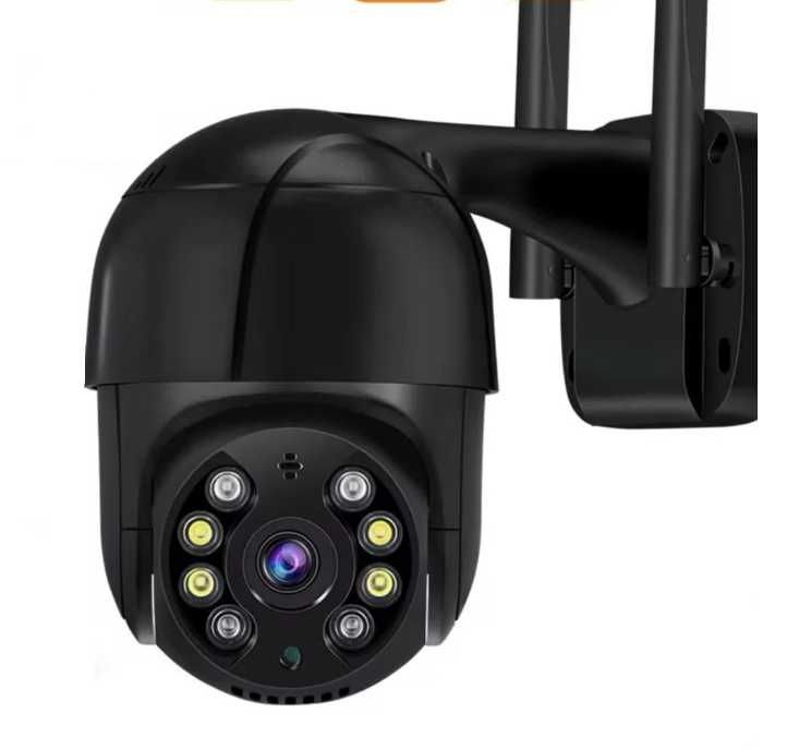 Ip wifi ICsee чорна Камера відеонагляду слідкування уличная ptz 4MP