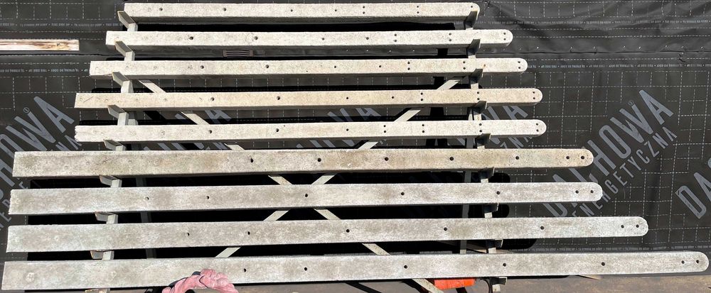 Słupki betonowe ogrodzeniowe, sadownicze do malin, do siatki, winogron
