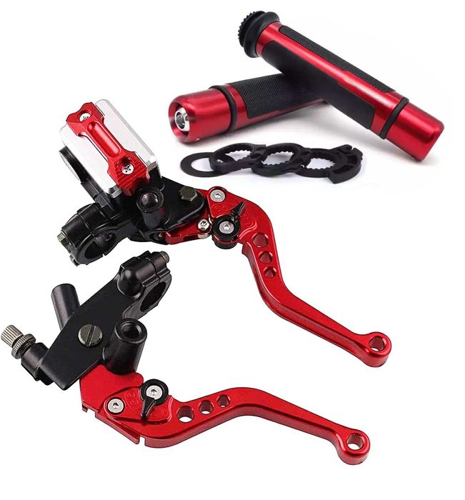 Pompa hamulcowa + Kamki sprzęgła i hamulca + Manetki + Ciężarki