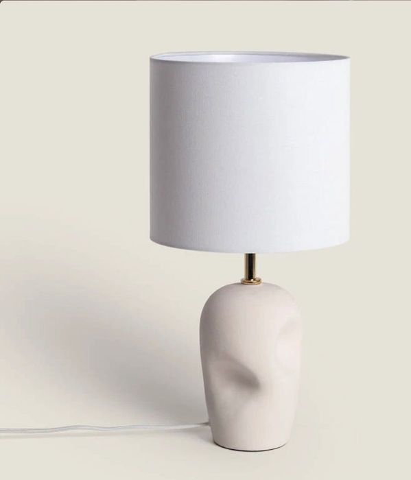 Candeeiro de Mesa Cerâmica e Tecido Barta
