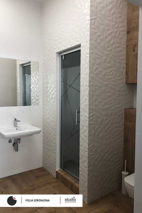 Folia mleczna, szroniona, przeciwsłoneczna na okna, witryny