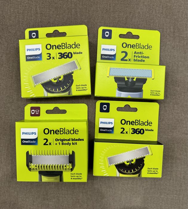 One Blade Philips оригінальні змінні леза насадки