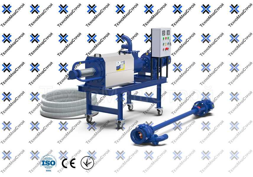 Шнековий зневоднювач (дегідратор) СШ-180