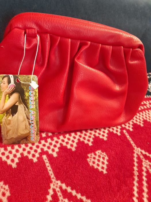 Torebka mala kopertówka czerwona wada