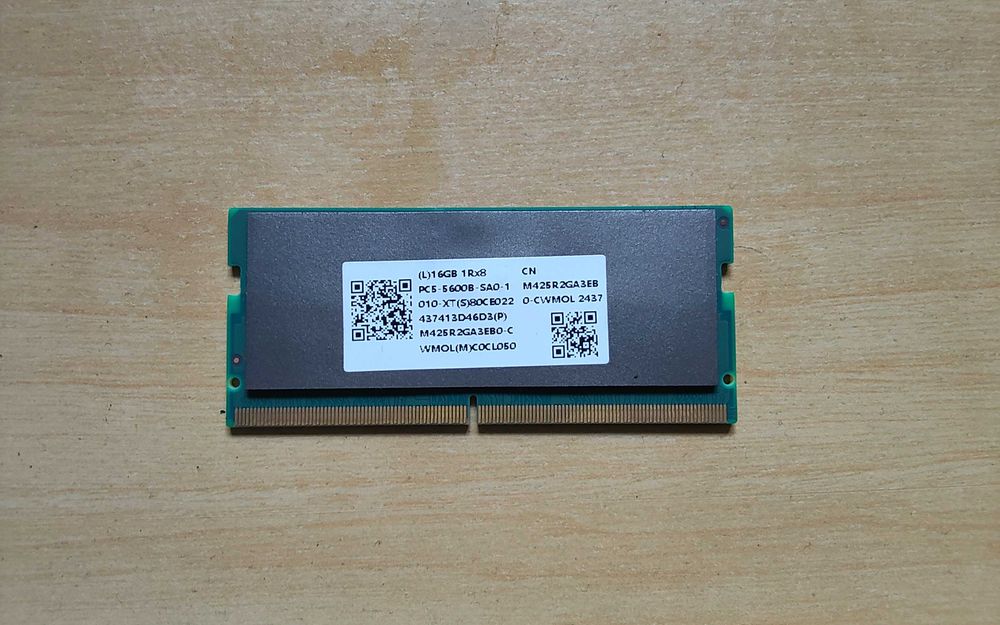 Sprzedam pamięć RAM Samsung 16GB DDR5 5600MHz SO-DIMM.