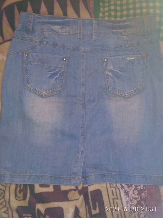 Джинсовая юбка, 50