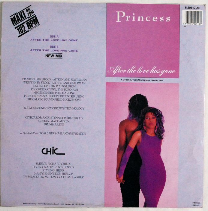 Princess - After The Love Has Gone (MAXI)
