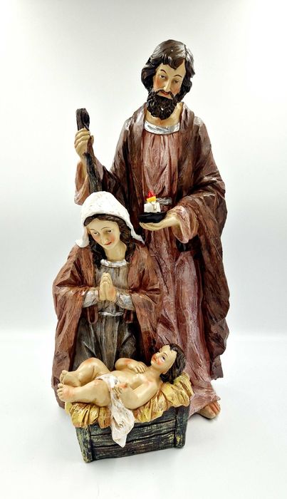 Piękna Duża Szopka Bożonarodzeniowa, Figura żywica