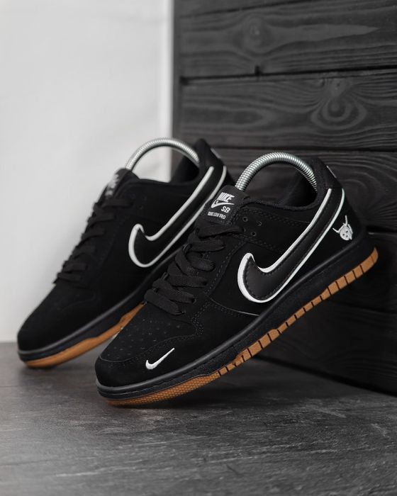 Кросівки Кроссовки Кросівки Nike Dunk Low Black White Чёрный Белый Чорний Білий Кросовки демісезон