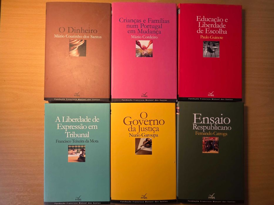 6 livros da coleção "Ensaios da Fundação Francisco Manuel de Almeida"