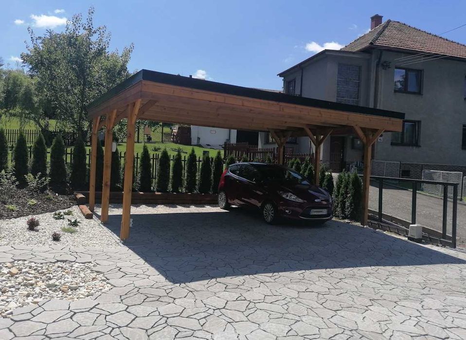 Garaż Drewniany Wiata Domek Altana Zadaszenie