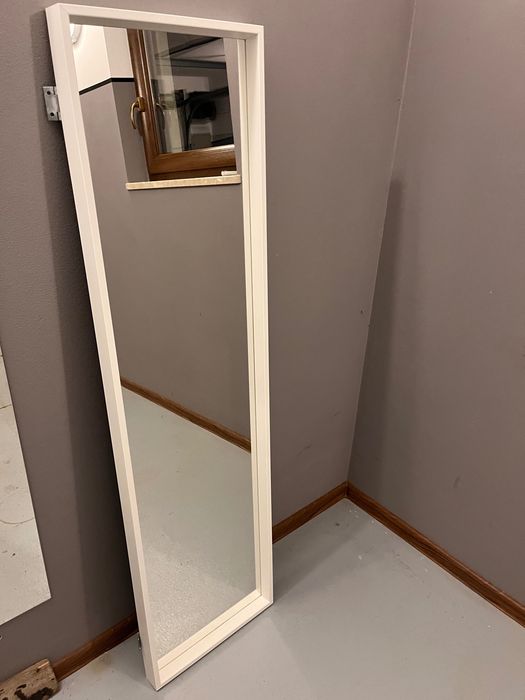 Lustro Nissedal Ikea białe 40x150 cm
