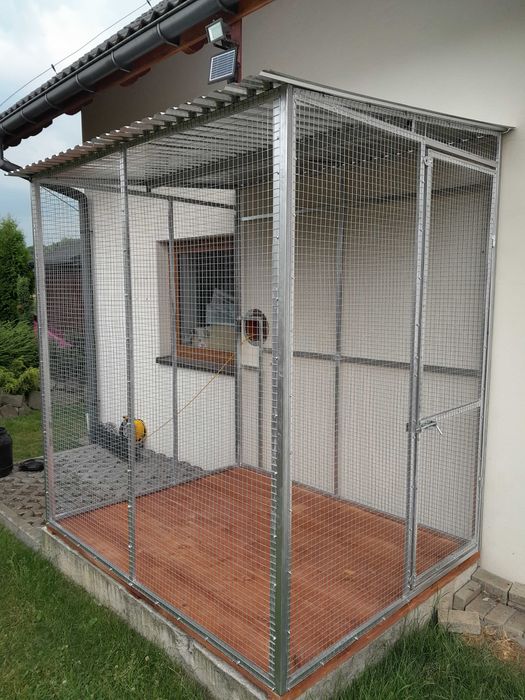 Woliera dla kota klatka zagroda dla kota 3x2 ocynk