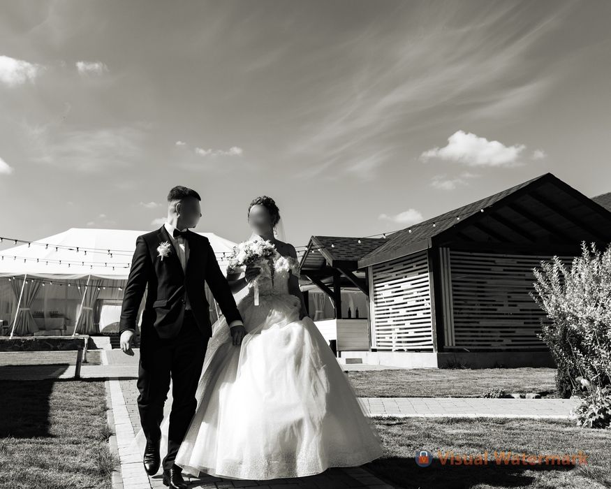 Розкішна Весільна Сукня зі шлейфом Пишна/Айворі/Плаття/біла/довга/